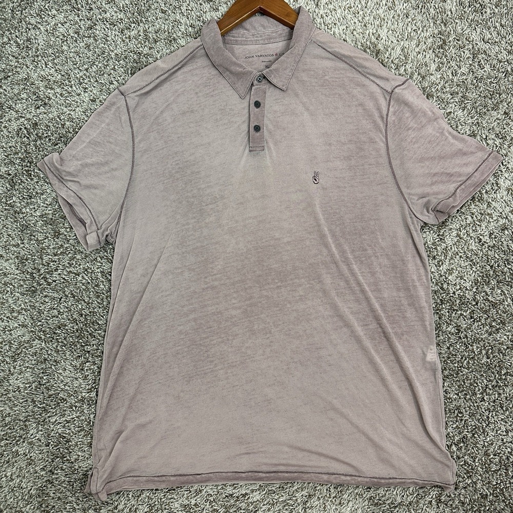 John Varvatos Polo Shirt Men's XL Short Sleeve Causal Lightweight Preppy Slim